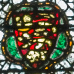 arms of England in stained glass