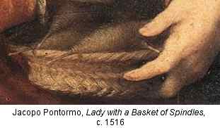 Pontormo, Lady with a Basket of Spindles, 1516