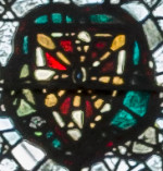 stained glass escutcheon