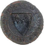 copper-alloy medieval
              heraldic seal matrix possibly dating to the later 13th century